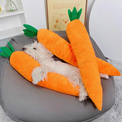 Karotten-Kauspielzeug für Hunde mit Sound- und Kuschelfunktion