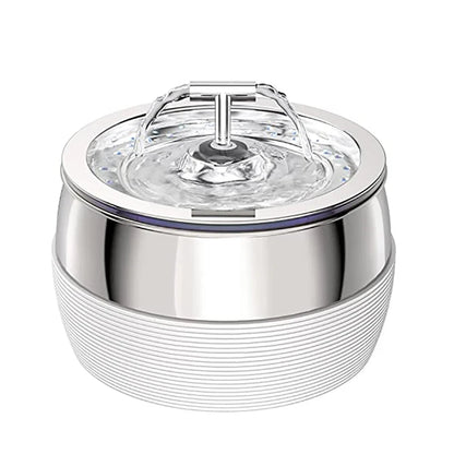Leiser 3L Edelstahl Trinkbrunnen für Katzen & Hunde Weiße USB-Version
