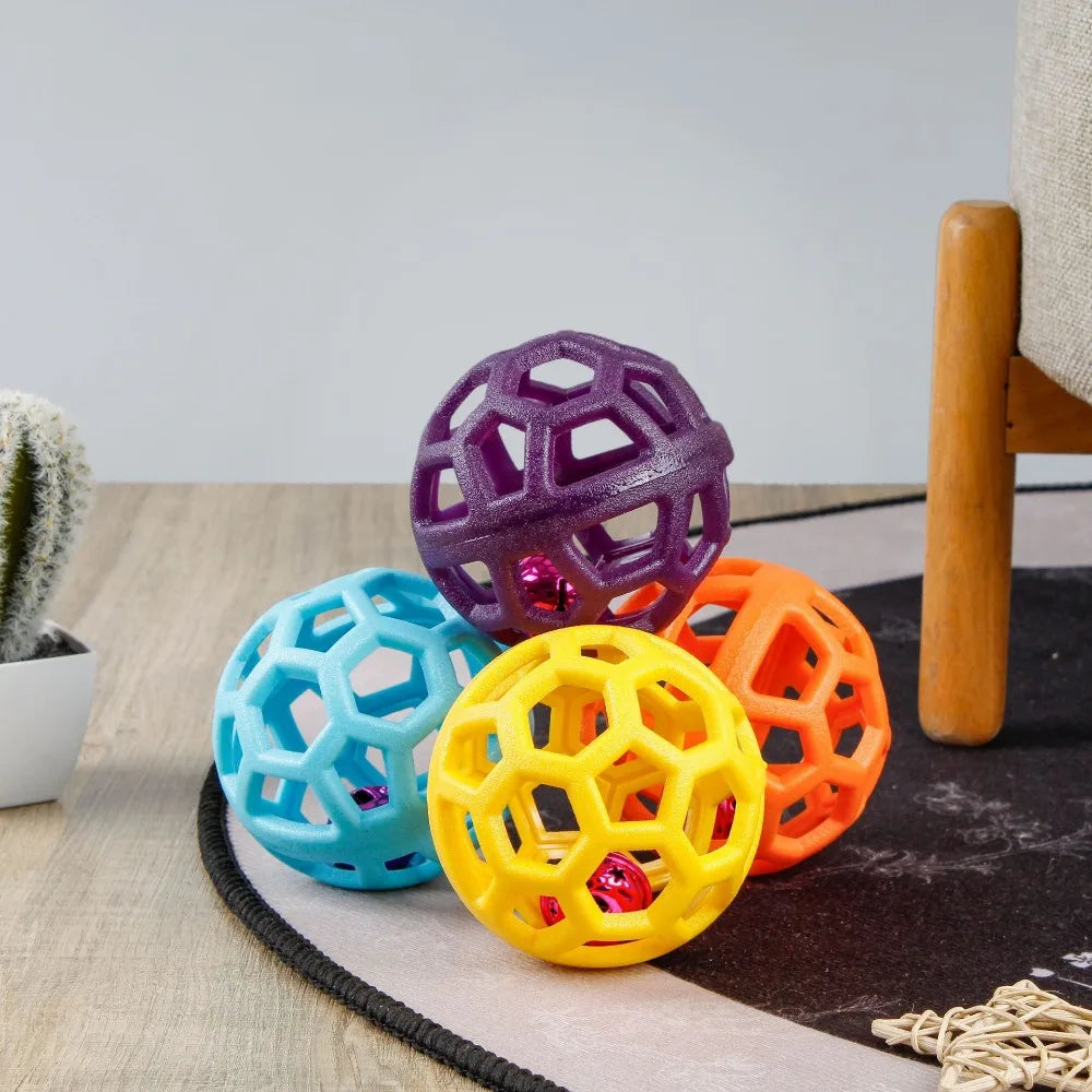 Kauball aus Naturgummi mit Glocke