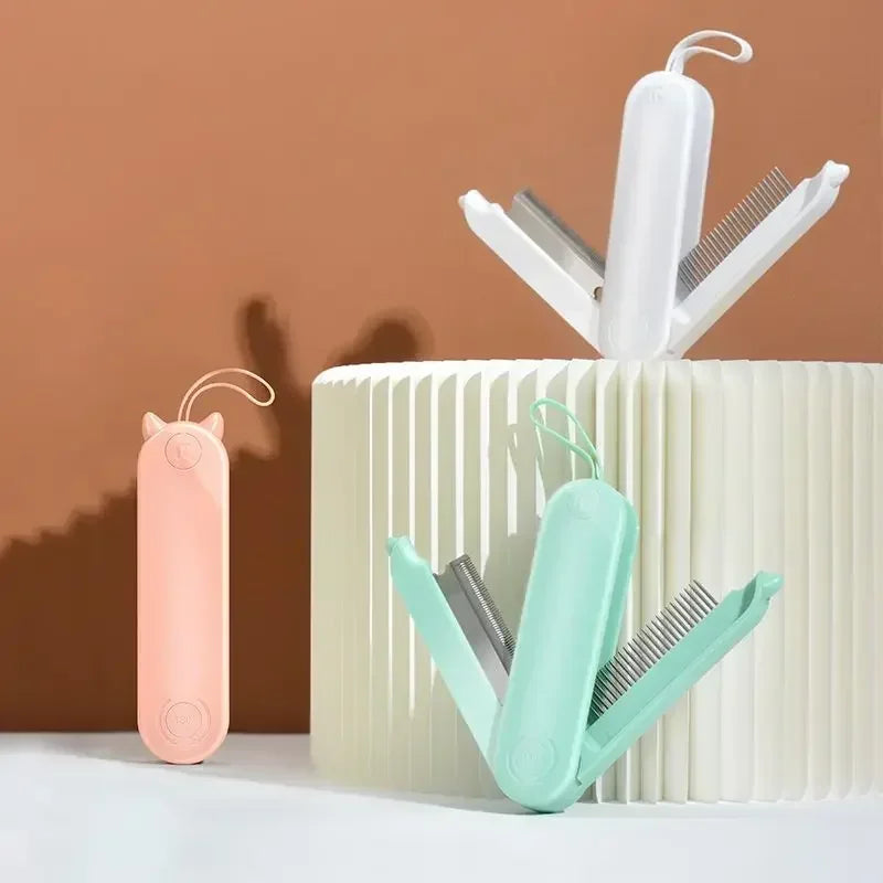 Faltbarer Fellkamm für sanfte Tierpflege