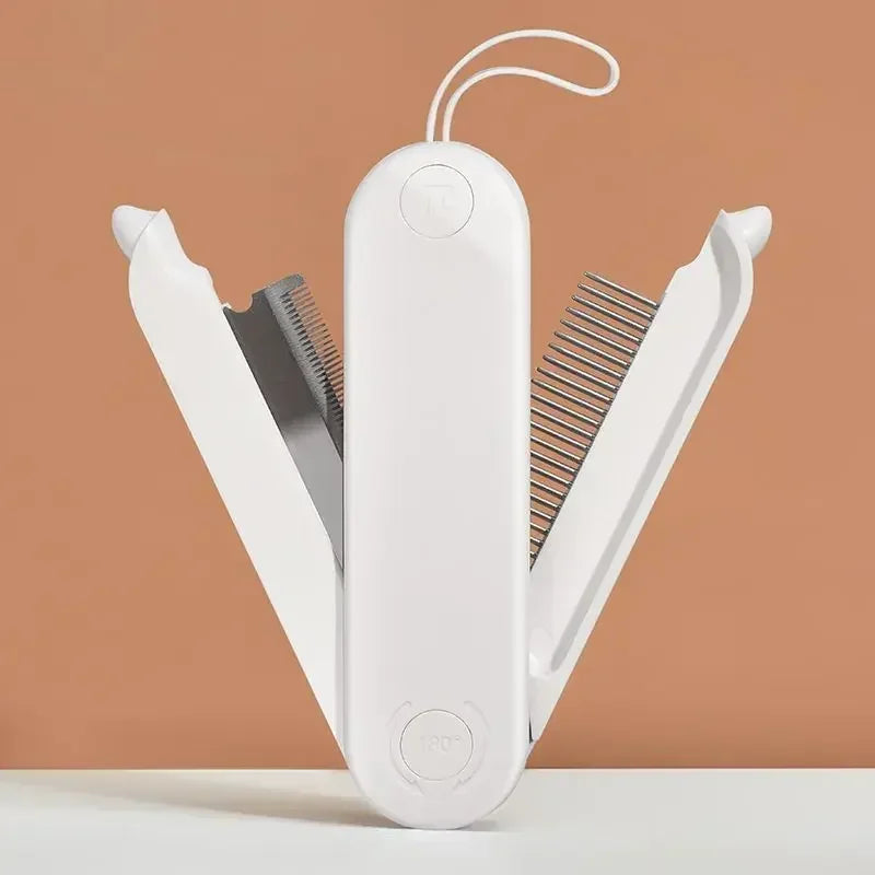 Faltbarer Fellkamm für sanfte Tierpflege