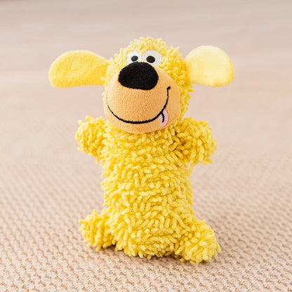 Plüsch Hundespielzeug mit Quietscher – robust & verspielt