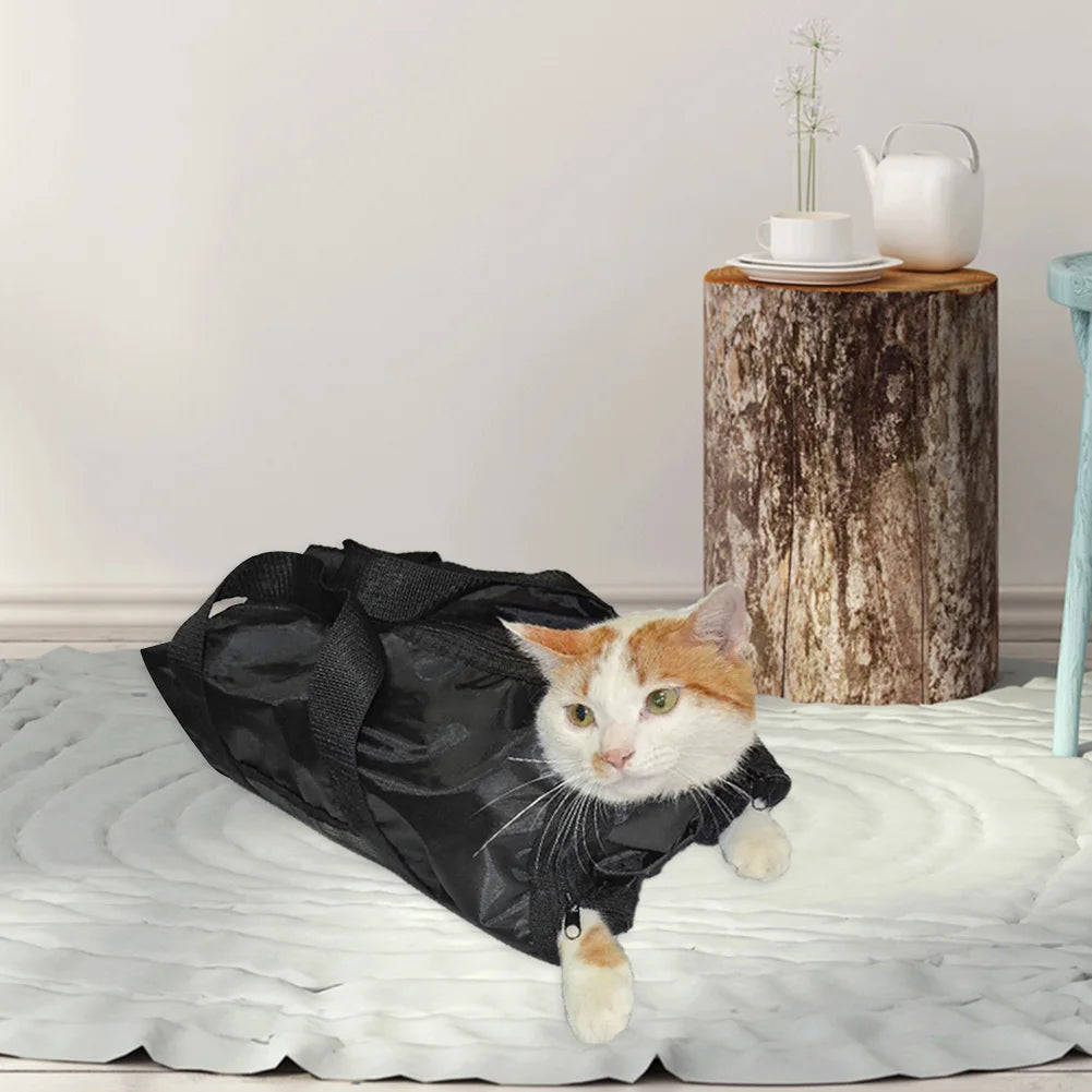 Katzen Waschbeutel aus Mesh für Baden und Pflege