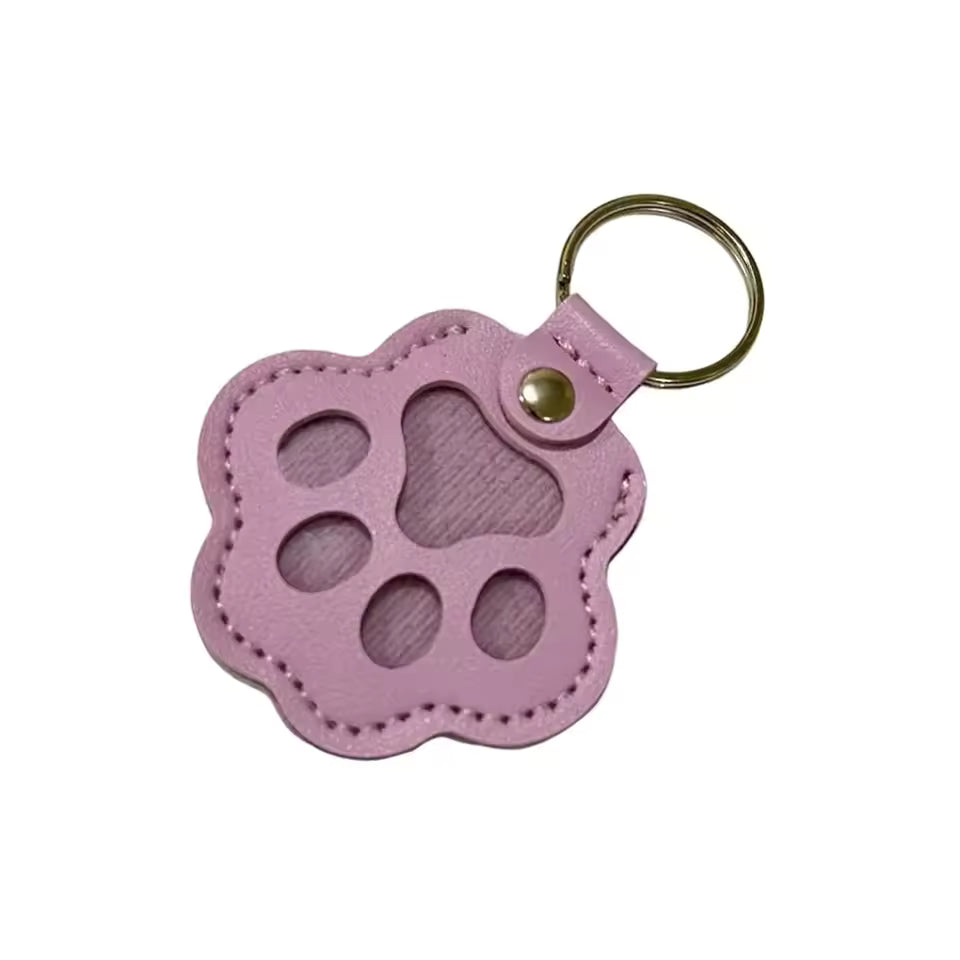 Personalisierter Pfoten-Schlüsselanhänger mit Haar & Foto