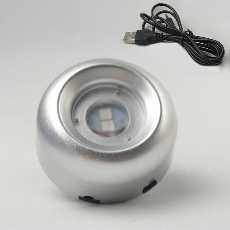 Personalisierte Kristallkugel mit Haustierfoto & LED-Sockel