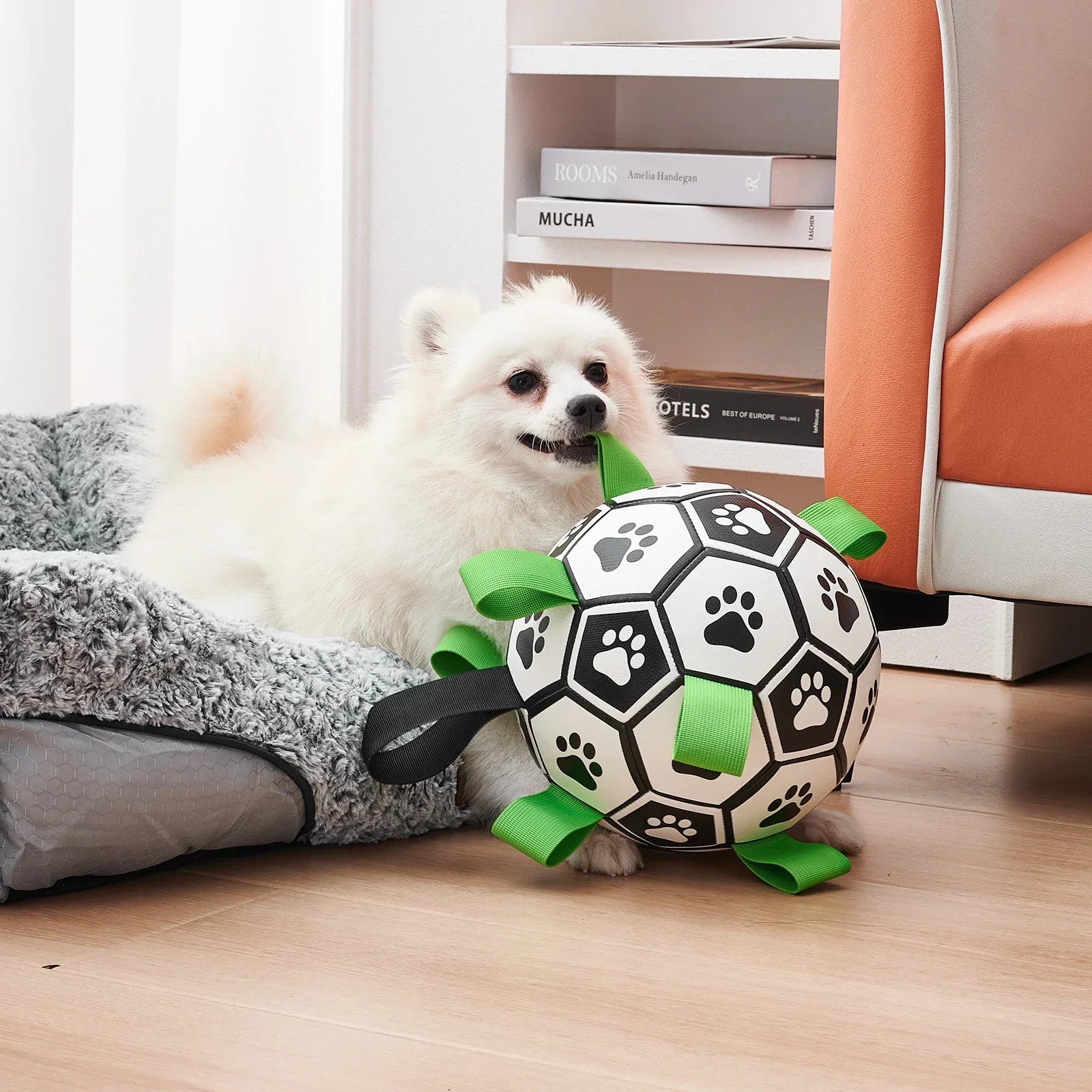 Robuster Hunde Spielball mit Griffen für Training
