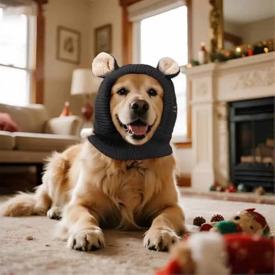 Kuschelige Strickmütze für Hunde