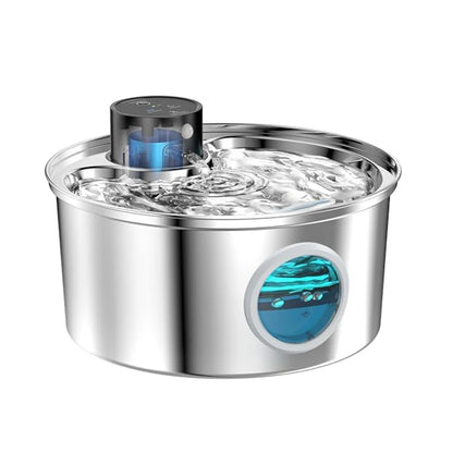 Kabelloser Edelstahl-Trinkbrunnen – 3,2 L, 45 Tage Akku, Flüsterleise ⭐