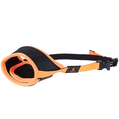 Atmungsaktiver Hunde-Maulkorb mit weicher Passform Orange
