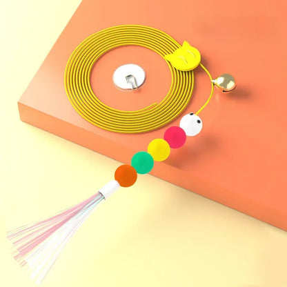 Katzenspielzeug zum Aufhängen – Elastisches Seil mit süßen Anhängern