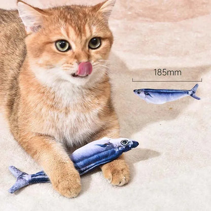 Realistisches Katzen Fischspielzeug mit Bewegun