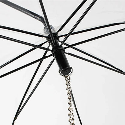 Transparenter Hundeschirm mit verstellbarer Leine