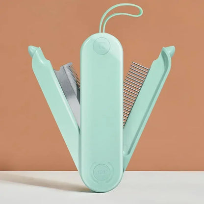 Faltbarer Fellkamm für sanfte Tierpflege