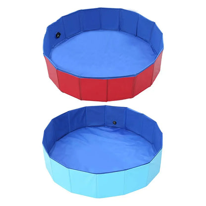 Faltbarer PVC Hundepool mit Abflussventil – Ideal für Sommer & Garten
