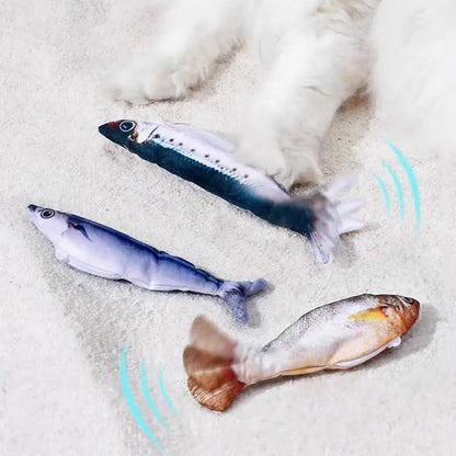 Realistisches Katzen Fischspielzeug mit Bewegun