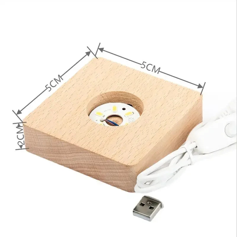 Personalisierter Haustier-Fotokristall – 2D/3D Gravur mit Licht