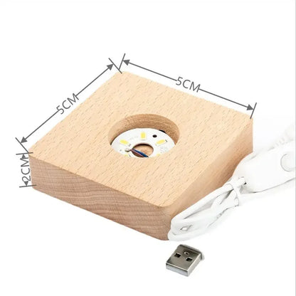 Personalisierter Haustier-Fotokristall – 2D/3D Gravur mit Licht