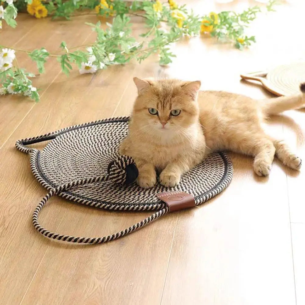2-in-1 Katzen Kratzteppich & Spielmatte