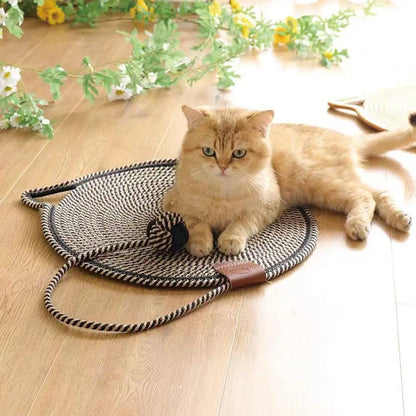2-in-1 Katzen Kratzteppich & Spielmatte