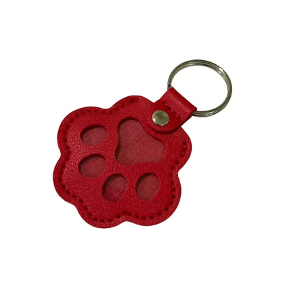 Personalisierter Pfoten-Schlüsselanhänger mit Haar & Foto