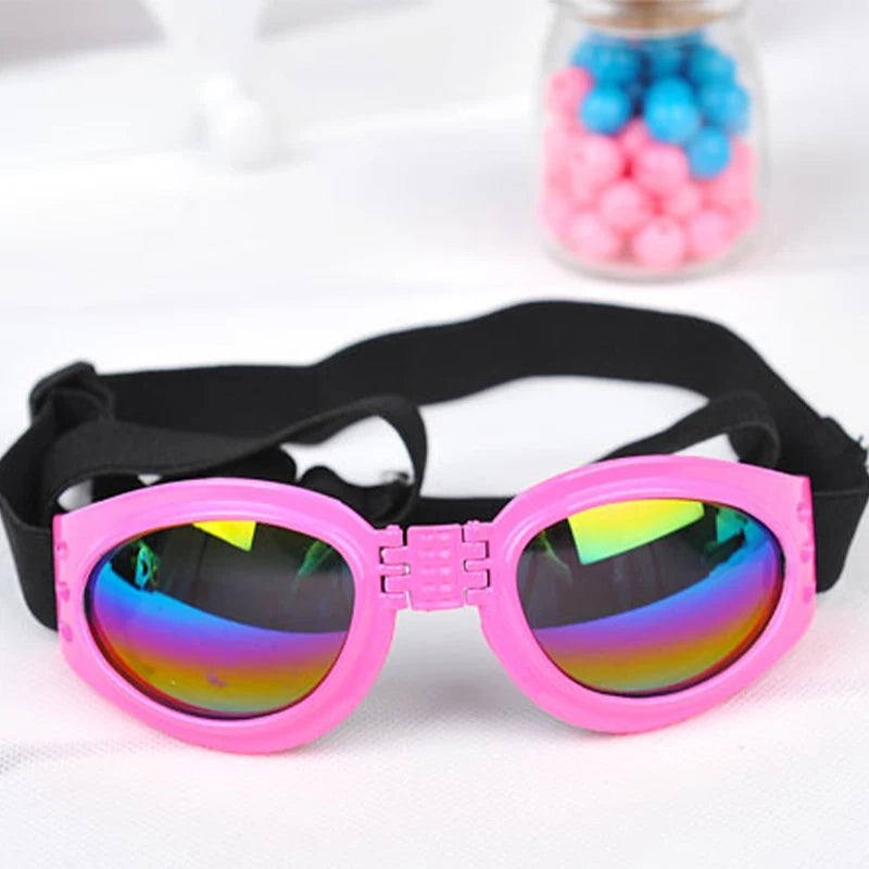 Faltbare Hundesonnenbrille mit UV-Schutz und elastischem Band – Sommer-Style