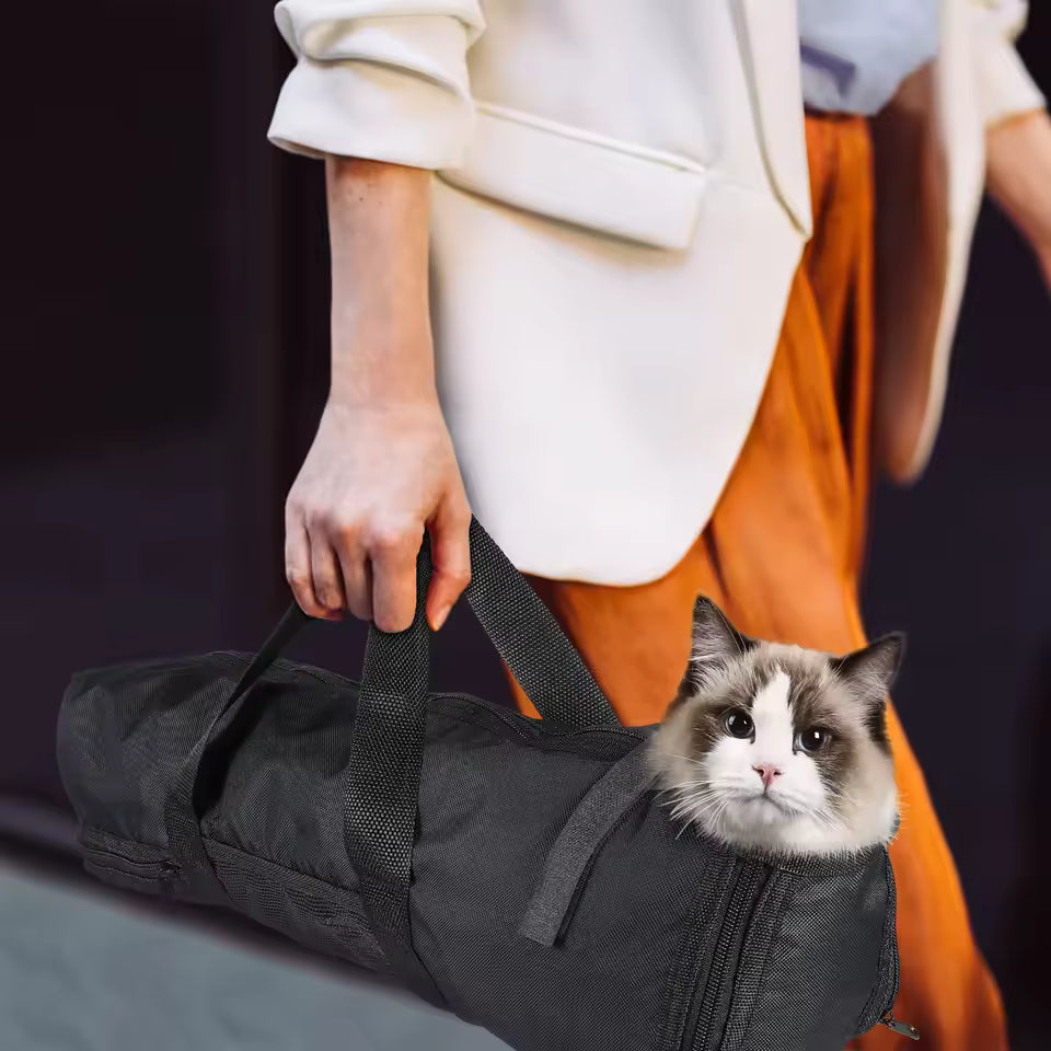 Katzen Waschbeutel aus Mesh für Baden und Pflege