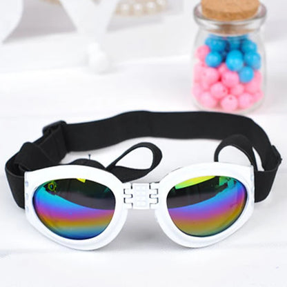 Faltbare Hundesonnenbrille mit UV-Schutz und elastischem Band – Sommer-Style