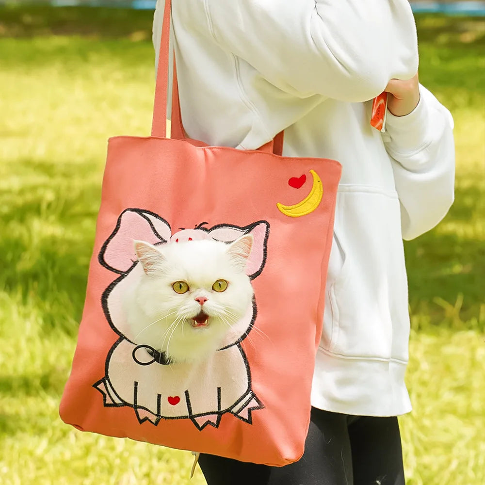 Tragetasche für Katzen & kleine Hunde mit Tiermotiven