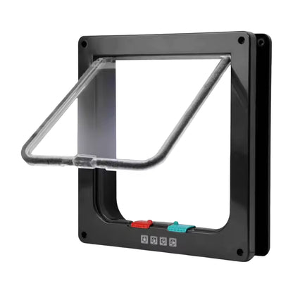 4-Wege Katzen- & Hundeklappe – Sichere Haustier-Tür für Zuhause