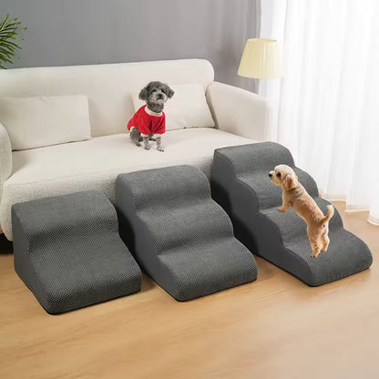 Premium Haustiertreppe – Stabil, rutschfest & waschbar für Sofa, Bett & Auto