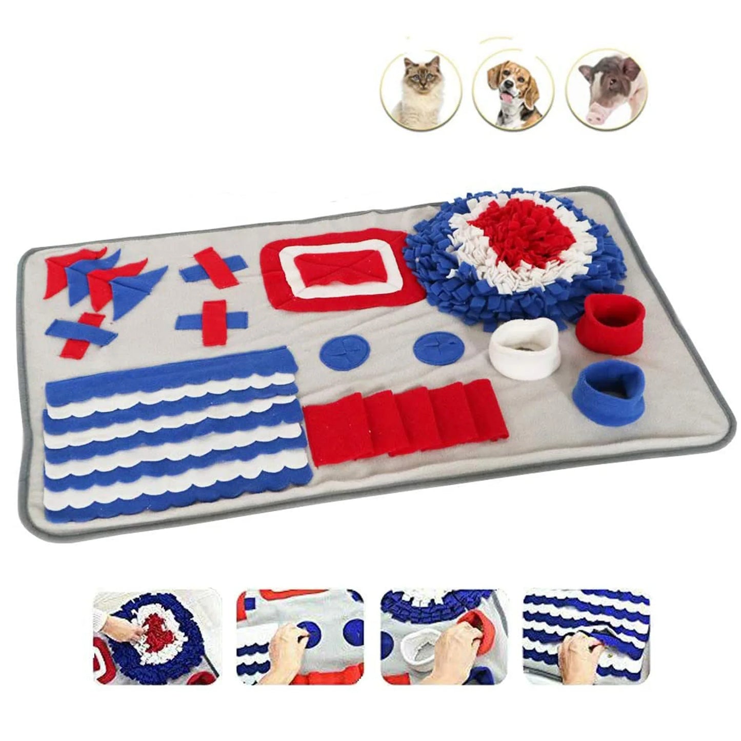 Hunde Schnüffelmatte – Stressabbau & langsames Fressen