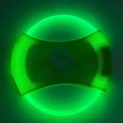 Wiederaufladbare LED-Frisbee für Hunde – Leuchtend, wasserdicht & interaktiv