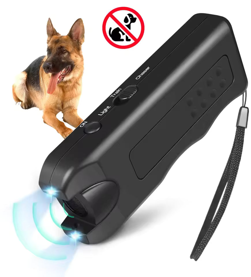 Ultraschall Hunde-Trainer 3-in-1 mit LED-Taschenlampe