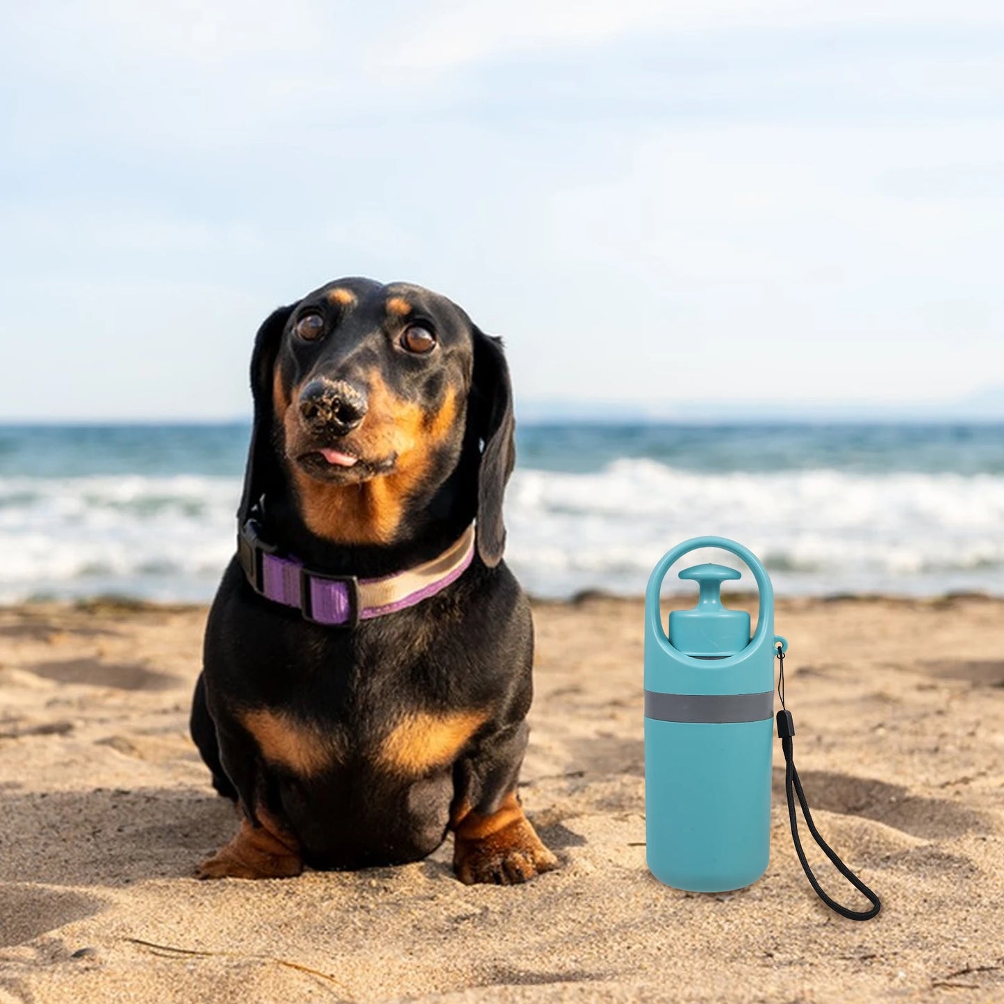 6-Krallen Hunde-Kotgreifer mit Beutelspender – hygienisch & tragbar