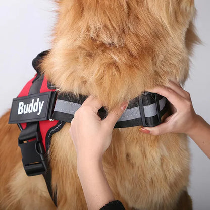 Personalisierbares Hundegeschirr mit Griff & Reflexstreifen