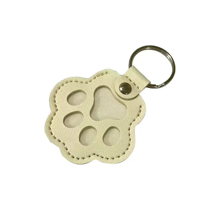 Personalisierter Pfoten-Schlüsselanhänger mit Haar & Foto