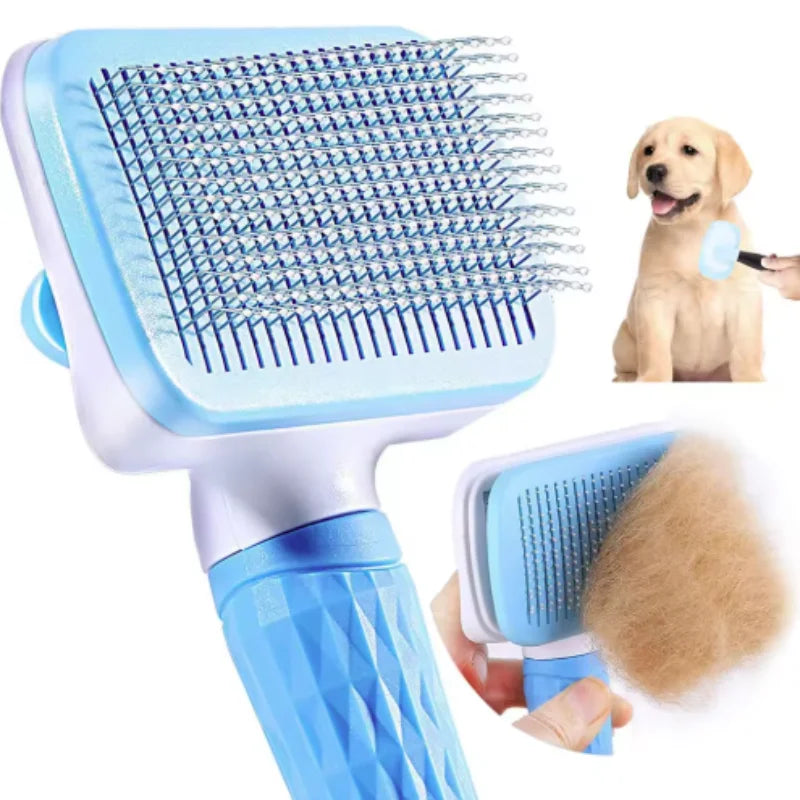 2-in-1 Selbstreinigende Fellbürste für Hunde & Katzen