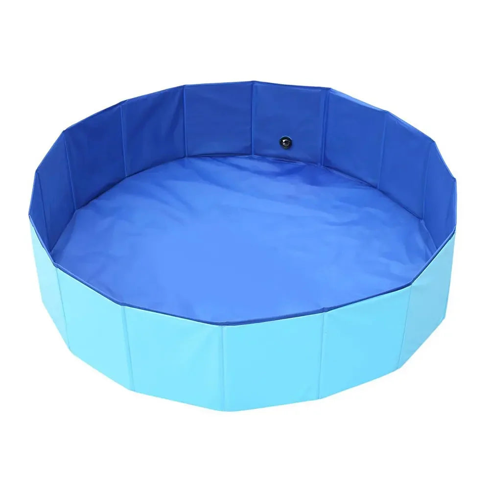 Faltbarer PVC Hundepool mit Abflussventil – Ideal für Sommer & Garten