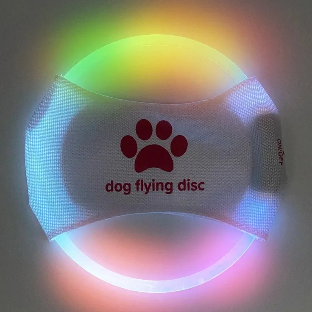 Wiederaufladbare LED-Frisbee für Hunde – Leuchtend, wasserdicht & interaktiv