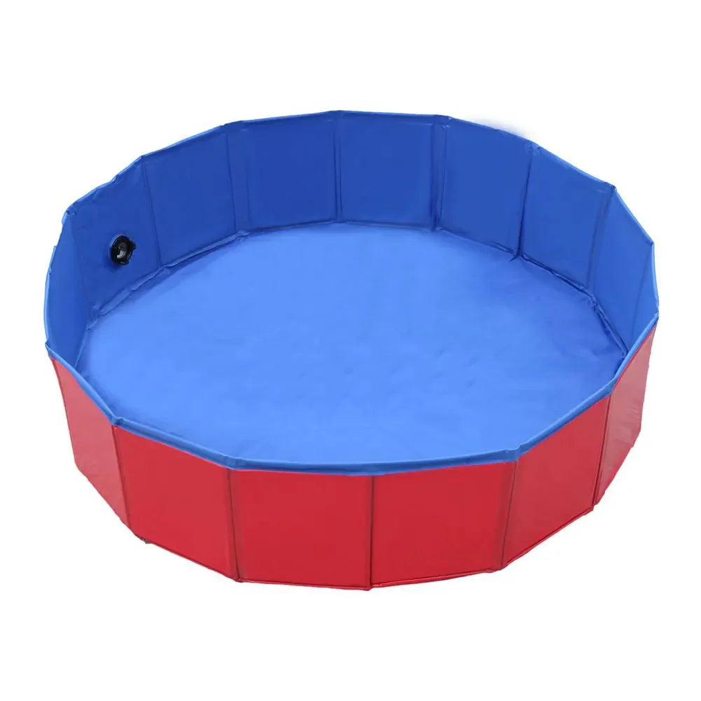 Faltbarer PVC Hundepool mit Abflussventil – Ideal für Sommer & Garten