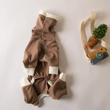 Warmer Hunde-Winteranzug aus Plüsch – Vierbeinig, bequem & stylisch