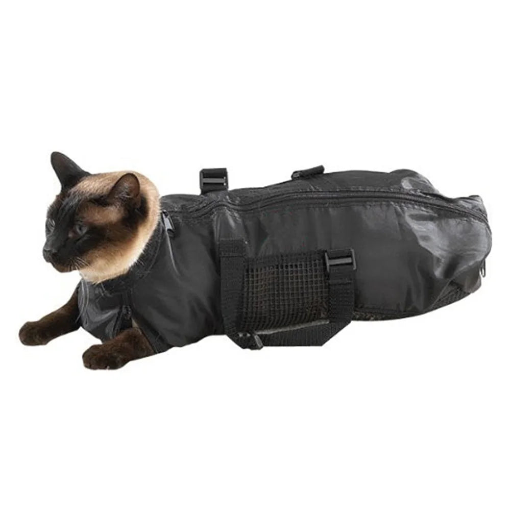 Katzen Waschbeutel aus Mesh für Baden und Pflege