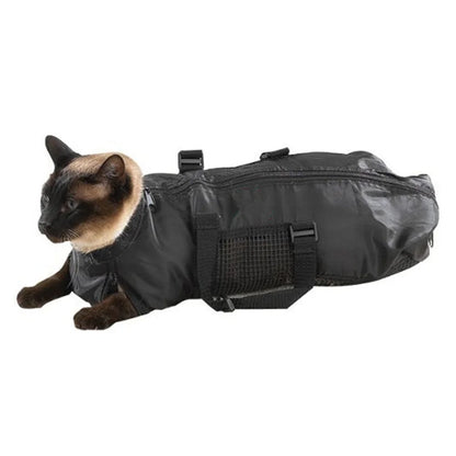Katzen Waschbeutel aus Mesh für Baden und Pflege