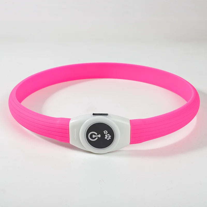 Zuschneidbares USB-LED-Hundehalsband – gut sichtbar, flexibel und wetterfest