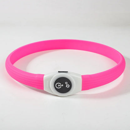Zuschneidbares USB-LED-Hundehalsband – gut sichtbar, flexibel und wetterfest