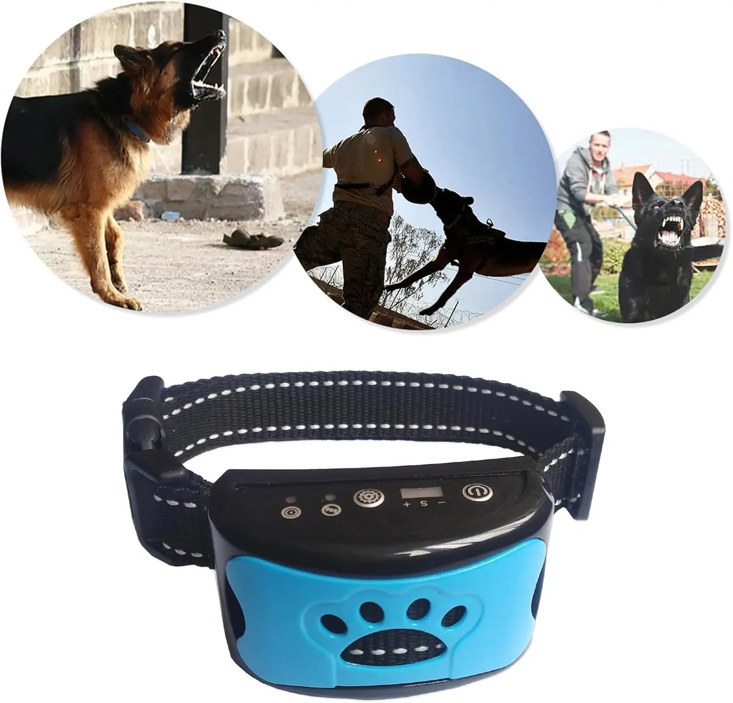 Wasserfestes Anti-Bell Halsband - Beep + 7 Vibrationen