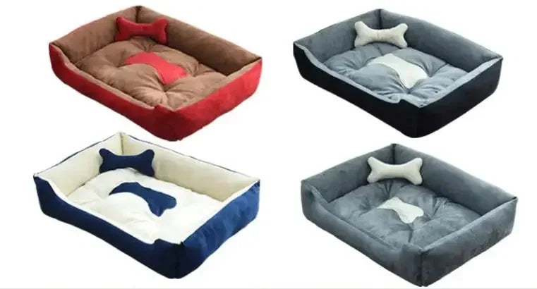 Hundebett aus Leinen modern und gemütlich