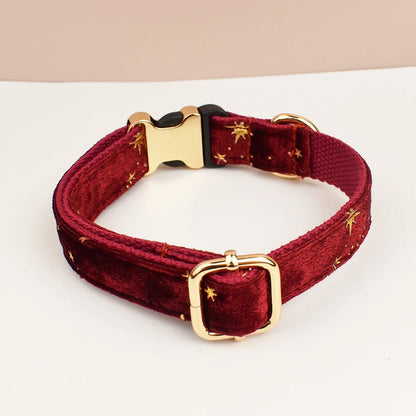 Personalisiertes Samt-Hundehalsband mit Gravur & Stil