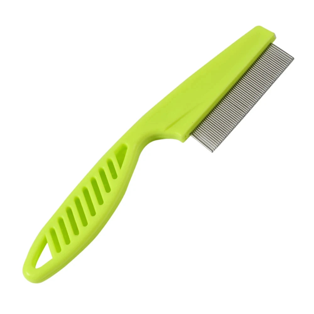 Anti-Floh Pflegekamm für Haustiere – entfernt lose Haare & Zecken
