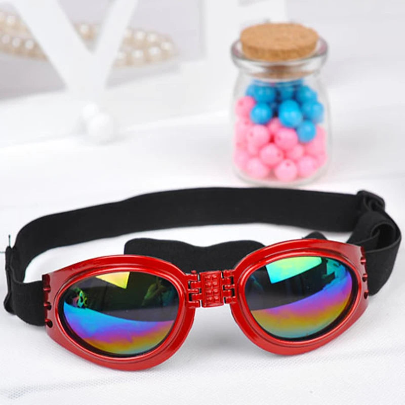 Faltbare Hundesonnenbrille mit UV-Schutz und elastischem Band – Sommer-Style